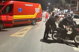 Acidente entre moto e bicicleta deixa dois feridos em Rio do Sul